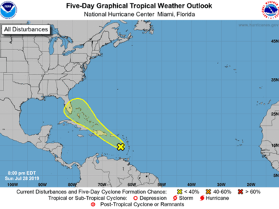 Tropical depression odds grow to 60 percent for Atlantic storm, 2nd closer wave could bring weekend rain