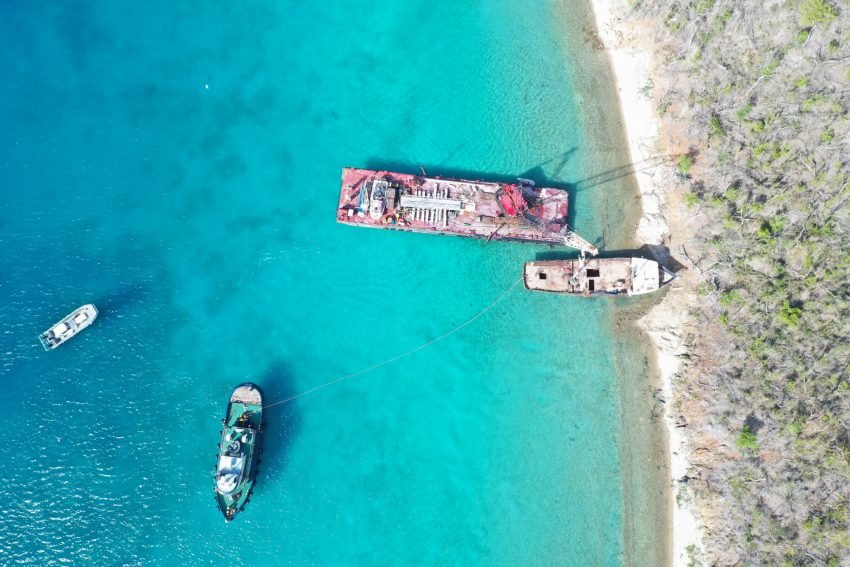 Planes are being sunk to create an artificial reef system for divers in the British Virgin Islands
