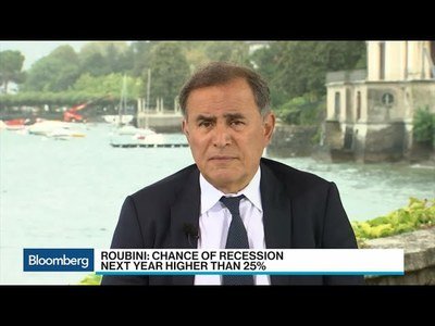 Roubini Says Markets Too Complacent, Chance of Recession Over 25%