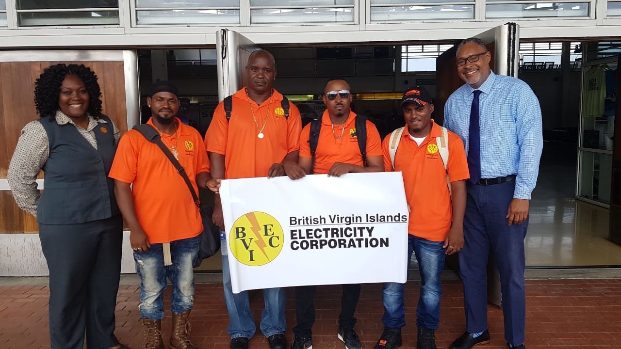 BVIEC deploys local linesmen to assist the hurricane-hit Bahamas