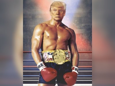 Trump posted a picture of himself as Rocky. No one knows what to make of it