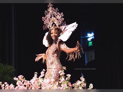 Miss BVI wows Miss Universe pageant in a dress inspired by territory's national tree