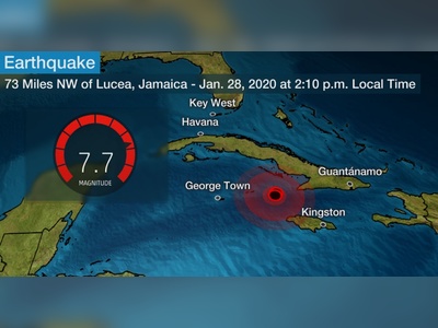Strong Earthquake Strikes Near Jamaica & Cuba