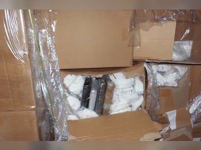 Smugglers stash £1,000,000 of cocaine in face masks headed to UK