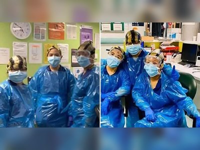 Nurses who wore bin bags due to PPE shortage 'all test positive for coronavirus'