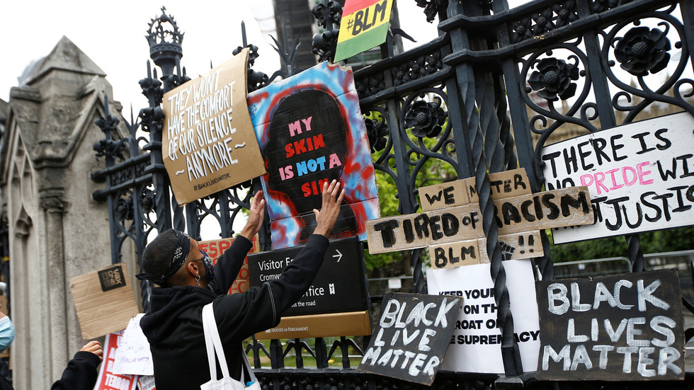 Britain ‘not a racist country,’ Johnson believes, as BLM protests grip UK cities