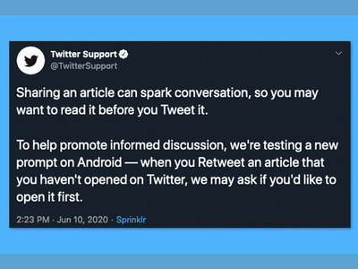Twitter Says You Have To Read This Article Before You Tweet It