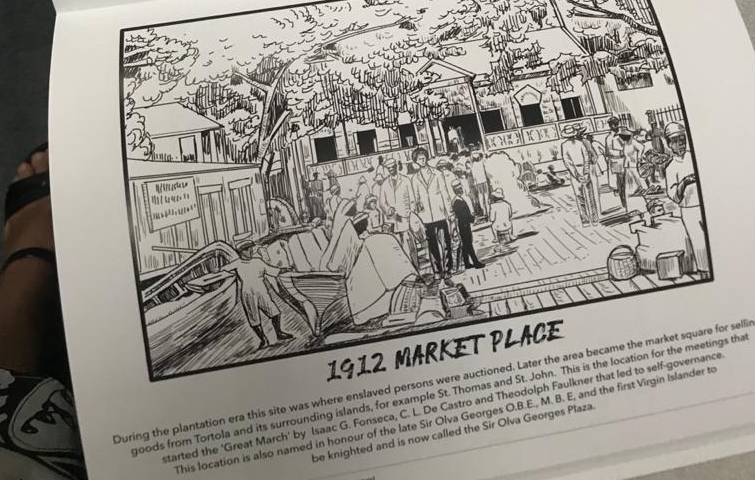 Local author illustrates history of BVI with colouring book series for adults and kids