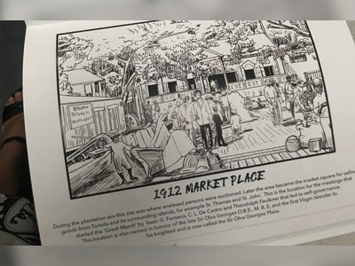 Local author illustrates history of BVI with colouring book series for adults and kids