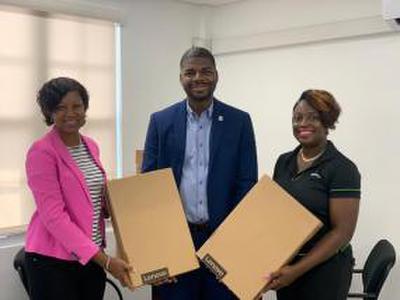 Education ministry receives laptops from Deloitte