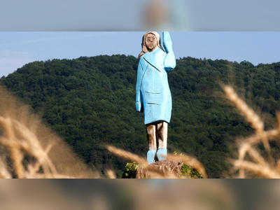 Melania Trump sculpture in Slovenia set on fire on the Fourth of July