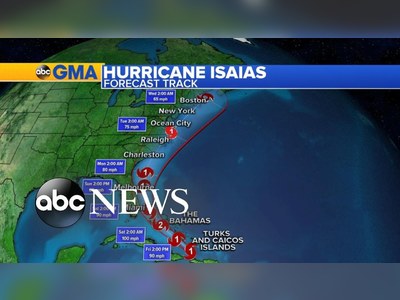 Hurricane Isaias lashes Bahamas on path to virus-hit Florida