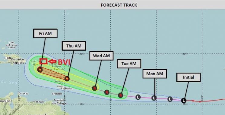 Potential Hurricane To Pass Near BVI