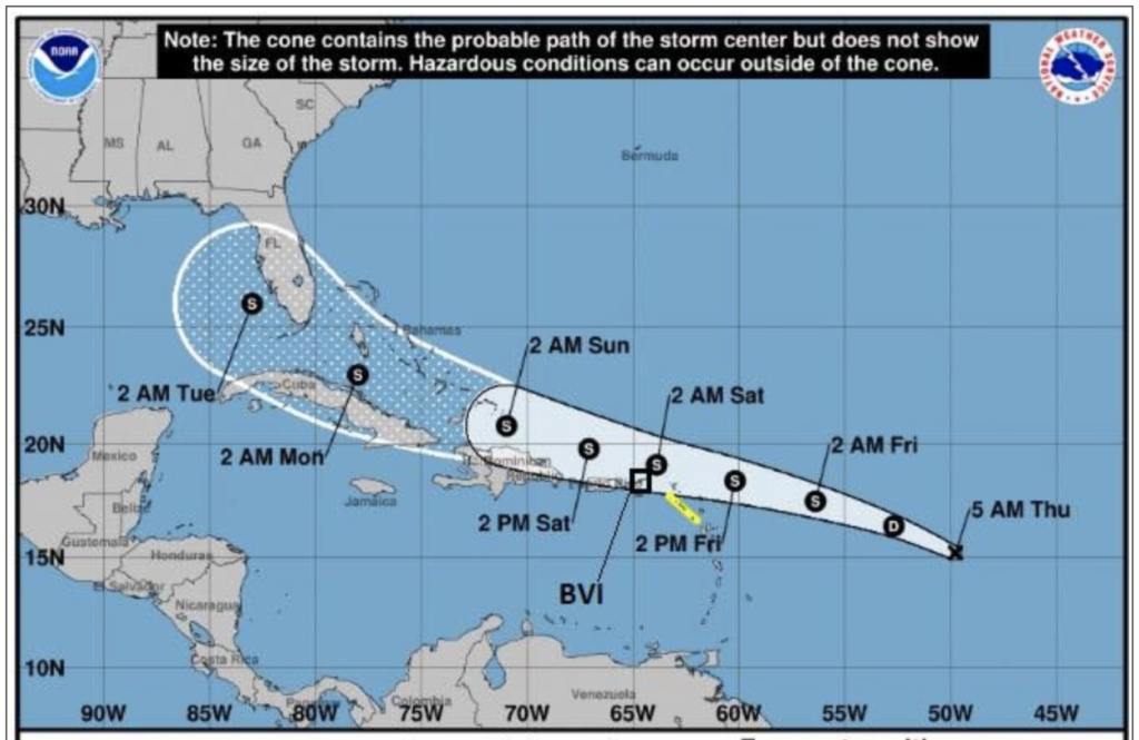 Another weather system forms and could pass 'very close' to BVI as tropical storm this weekend