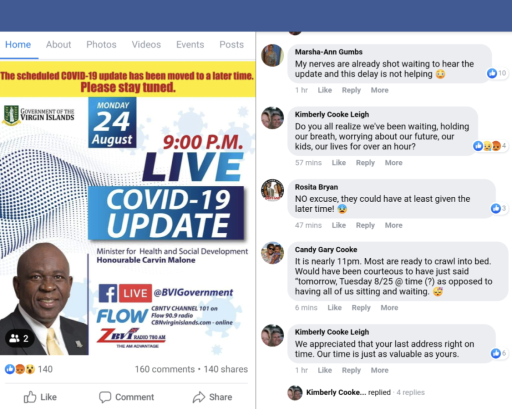 Hours of delay for govt's COVID update leads to online backlash