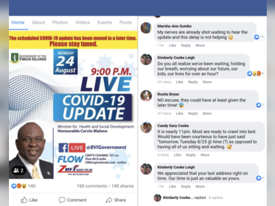 Hours of delay for govt's COVID update leads to online backlash