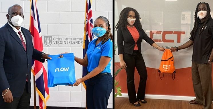 Cuban Team Connects! CCT Gifts Sim Cards, Flow Provides Phones & Pre-Paid Services