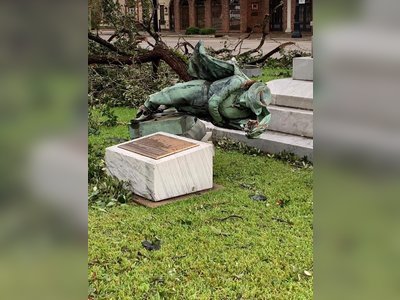 GOD supports BLM: USA refused to remove slaves-trader statue. Hurricane Laura  Fixed it