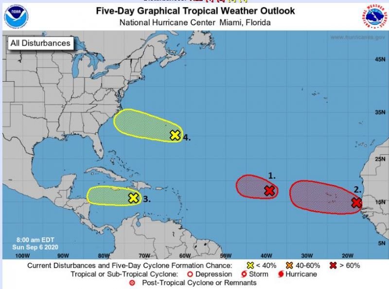 All disturbances in Atlantic showing signs of development