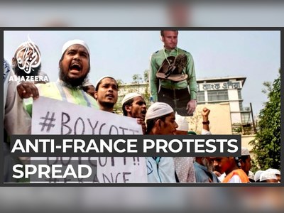 Anti-France protests spread globally