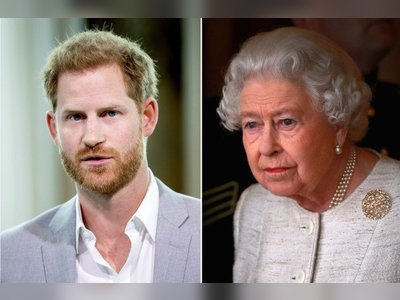 Prince Harry heads home for tough talk with Queen
