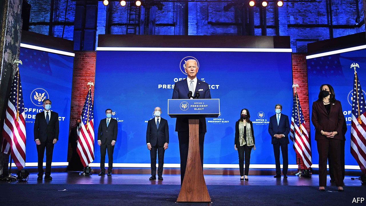 Joe Biden unveils a reassuringly familiar national-security team