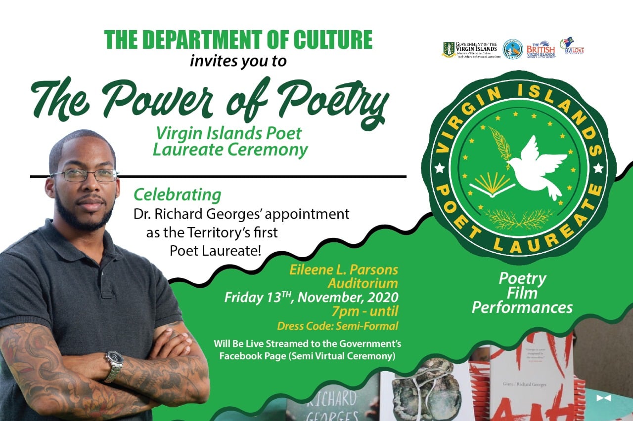 Dr. Richard Georges to be appointed as the bvi's first poet laureate