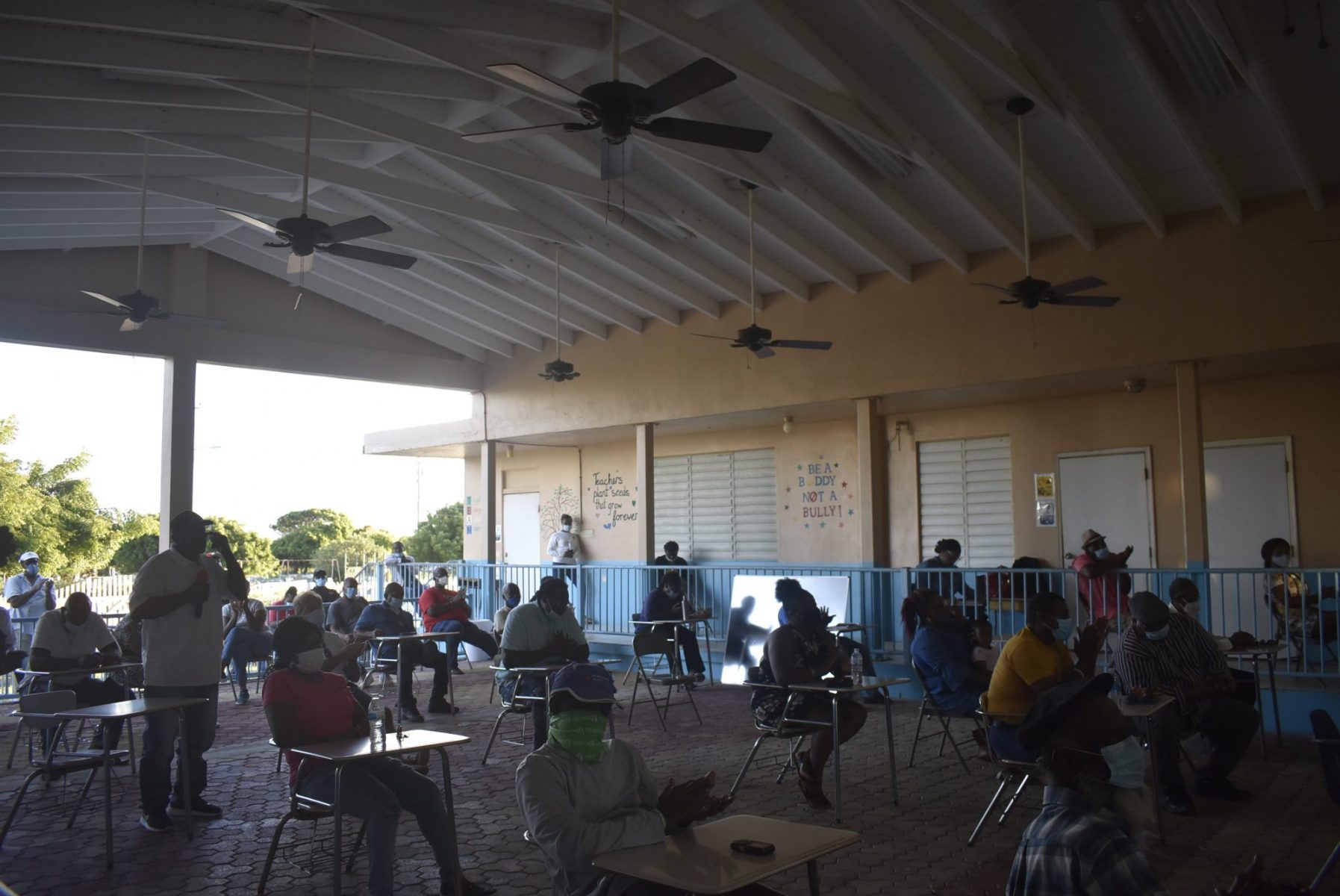 Government visits Anegada to give updates