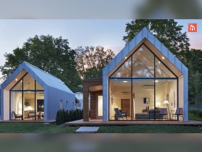 A Set Of Modern A-frame Houses With Super Sustainable Designs