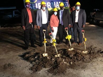 One Mart breaks ground for new 'Superstore' in Fat Hogs Bay