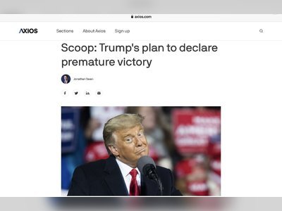 Axios claim a scoop, that “Trump's plan to declare premature victory”. Trump said they are lying. 3 days for the true.