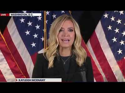 White House Press Secretary McEnany: the Democrats is welcoming fraud and welcoming illegal voting