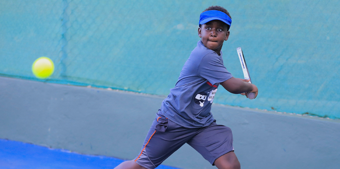 Players overcome nerves in Sabals Law Christmas Tennis Hamper