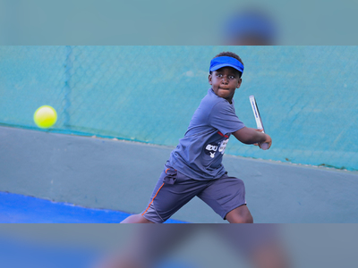 Players overcome nerves in Sabals Law Christmas Tennis Hamper