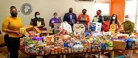 Public service week culminates with donation to  FSN food pantry