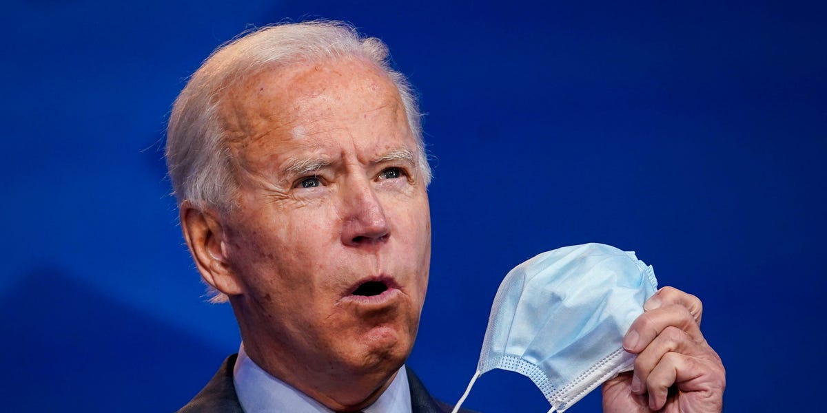 Masks, vaccines, and reopening schools: Biden announces a 3-part plan to 'change the course' of COVID-19 during his first 100 days in office