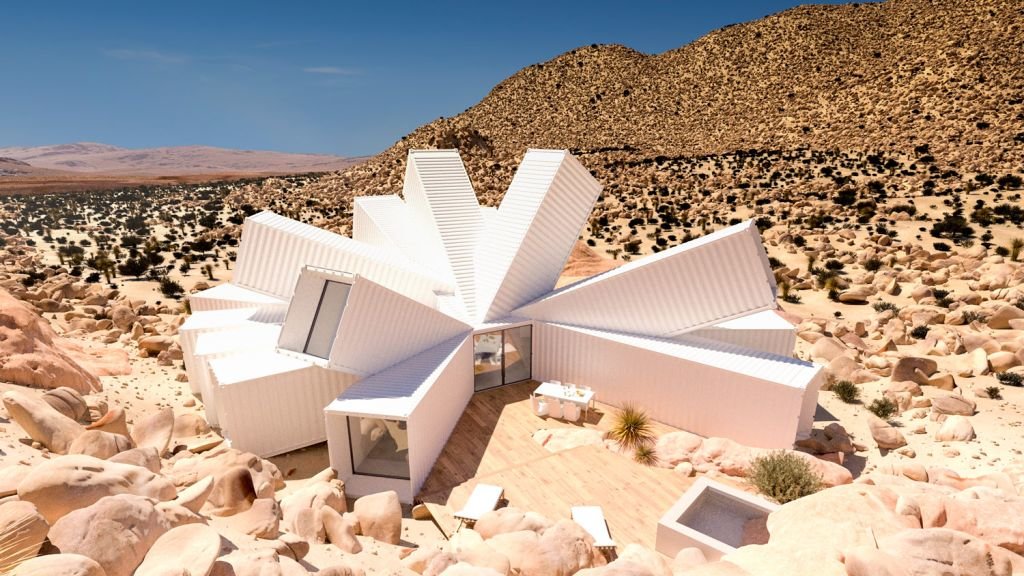 Starburst-shaped home made from containers goes up for sale for £2.5 million