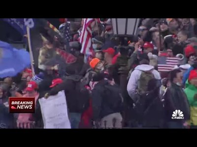 Capitol on lockdown as Donald Trump supporters breach barricades