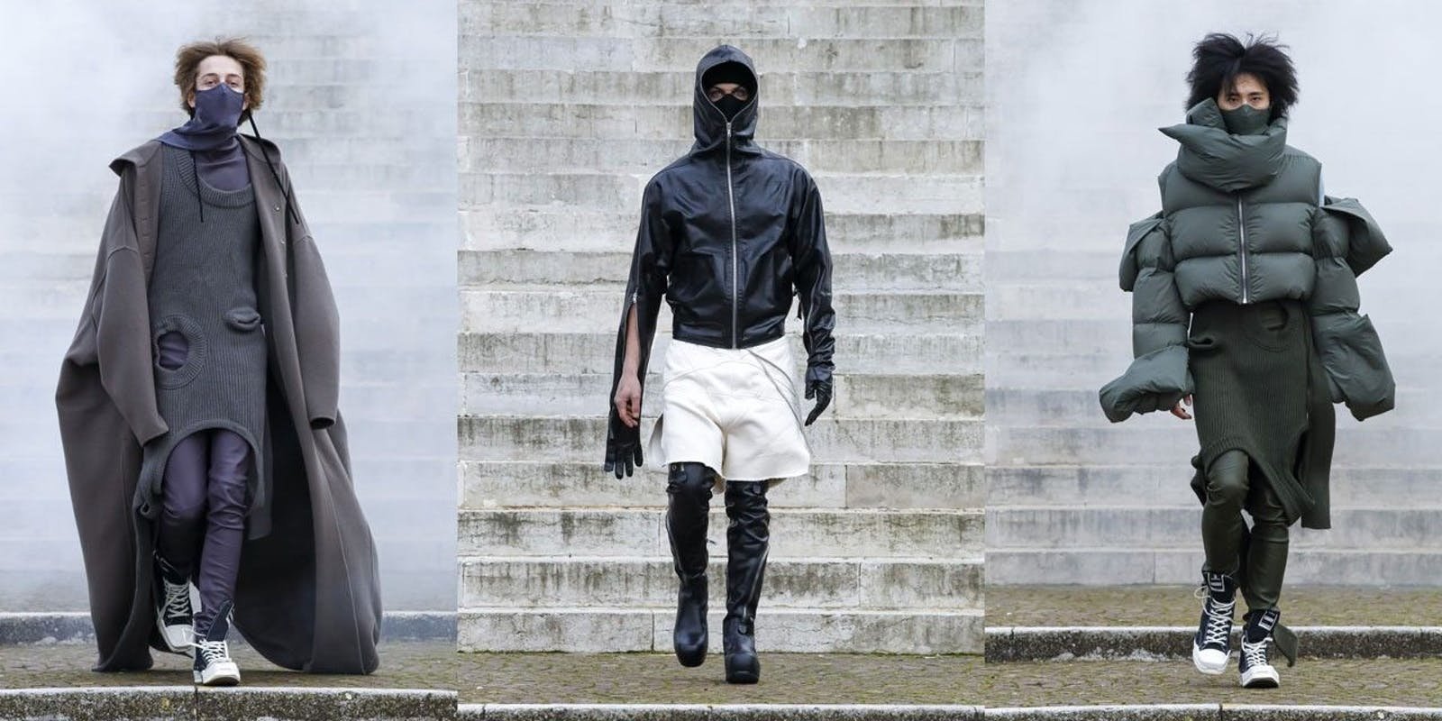 Rick Owens Embraces Darkness in his Men's Fall/Winter 2021 Collection