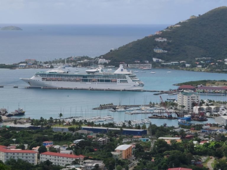 The first of two cruise ships arrives in BVI for warm lay-ups
