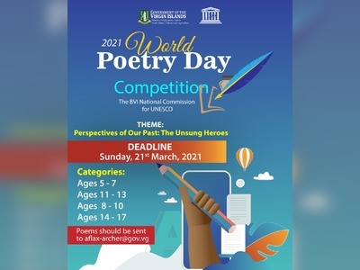 BVI to observe world poetry week, competition begins!