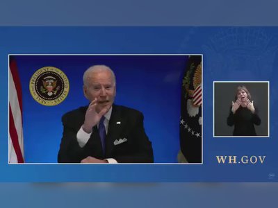 White House cuts virtual event stream after Biden says he's "happy to take questions" from House Democrats