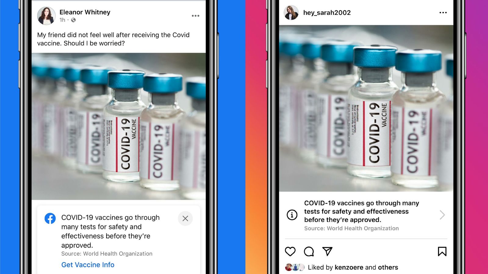COVID-19: Facebook to label all posts about vaccines with WHO information