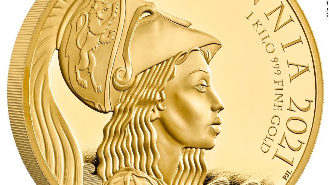 The UK's Royal Mint makes history with a new coin featuring Britannia as a woman of color