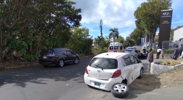 Woman Injured In Three-Vehicular Accident