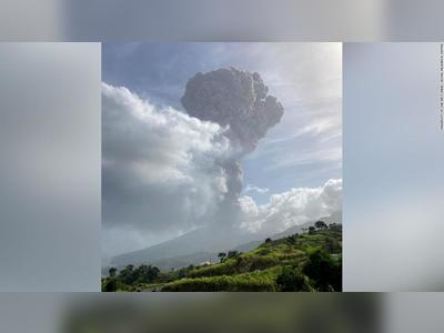 Volcano erupts for a second time on Caribbean island of St. Vincent