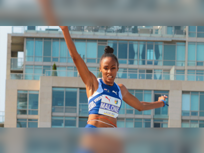 Malone leaps into Tokyo Olympic Games with big jump