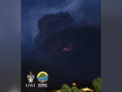 PHOTO OF THE DAY: Volcanic lightning over SVG