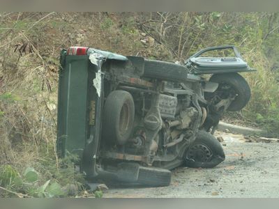 Persons injured as vehicle topples in SCB