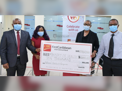 CIBC First Carib’n donates $10K to Public Health for COVID response